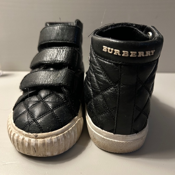 Burberry Toddler Genuine Leather High top shoes - Size 7 - Picture 1 of 4
